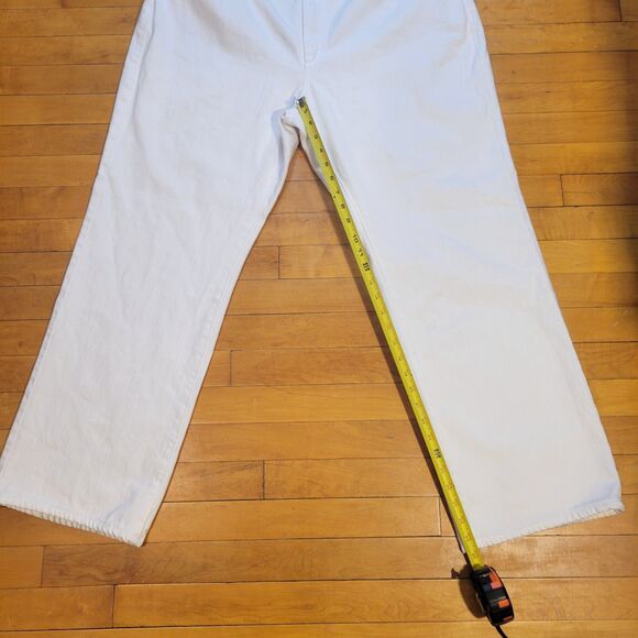 James Icon Women's 20 White Denim Jeans Classics Casual Regular  40x30 - Picture 3 of 11